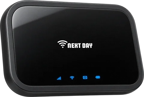 On-The-Go 30-day broadband: black battery-powered pocket Wi-Fi hotspot